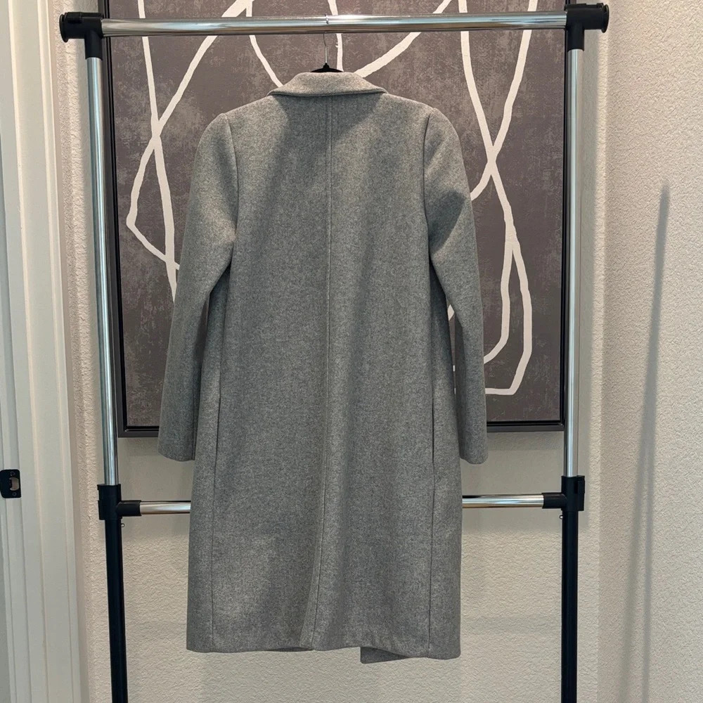 Zara Women's Classic Gray Trench Coat - Picture 2 of 2